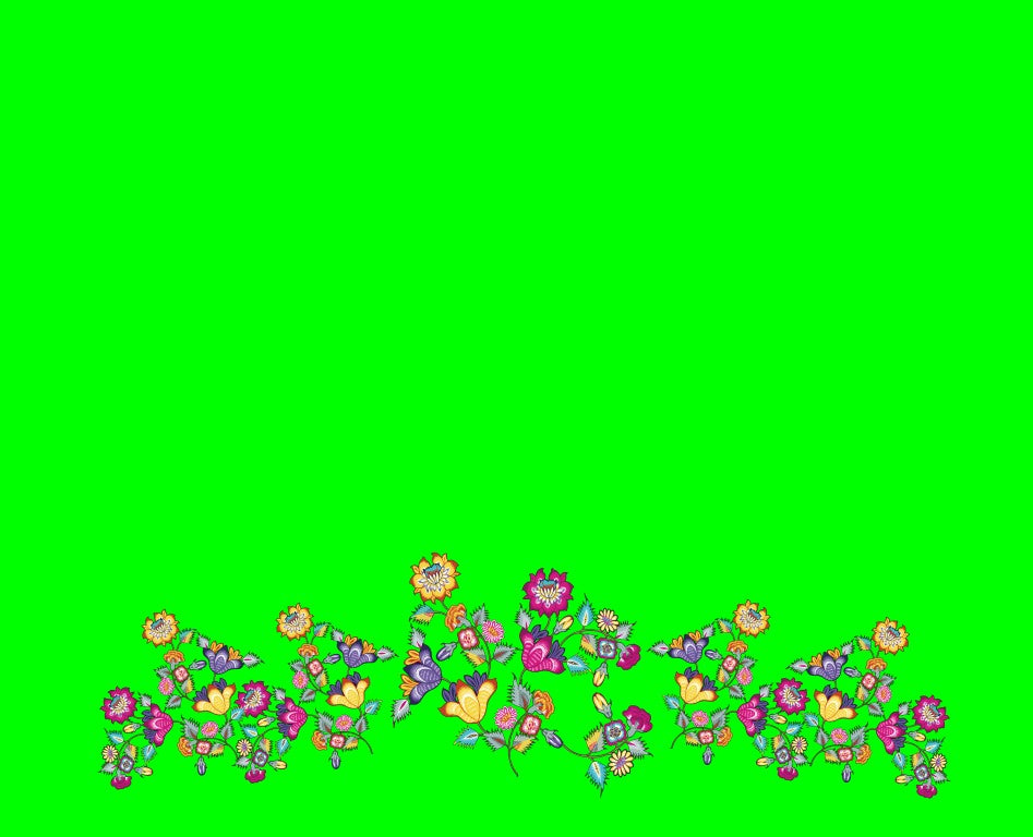 Chintz Floral 2 yard panel design