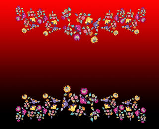 Chintz Floral 2 yard panel design