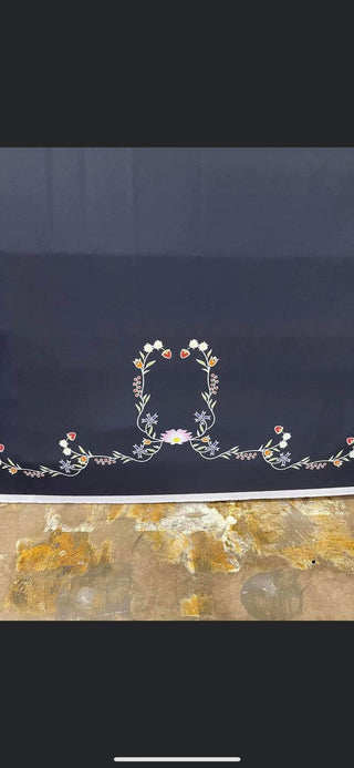 Floral Border with Lotus and Strawberries
