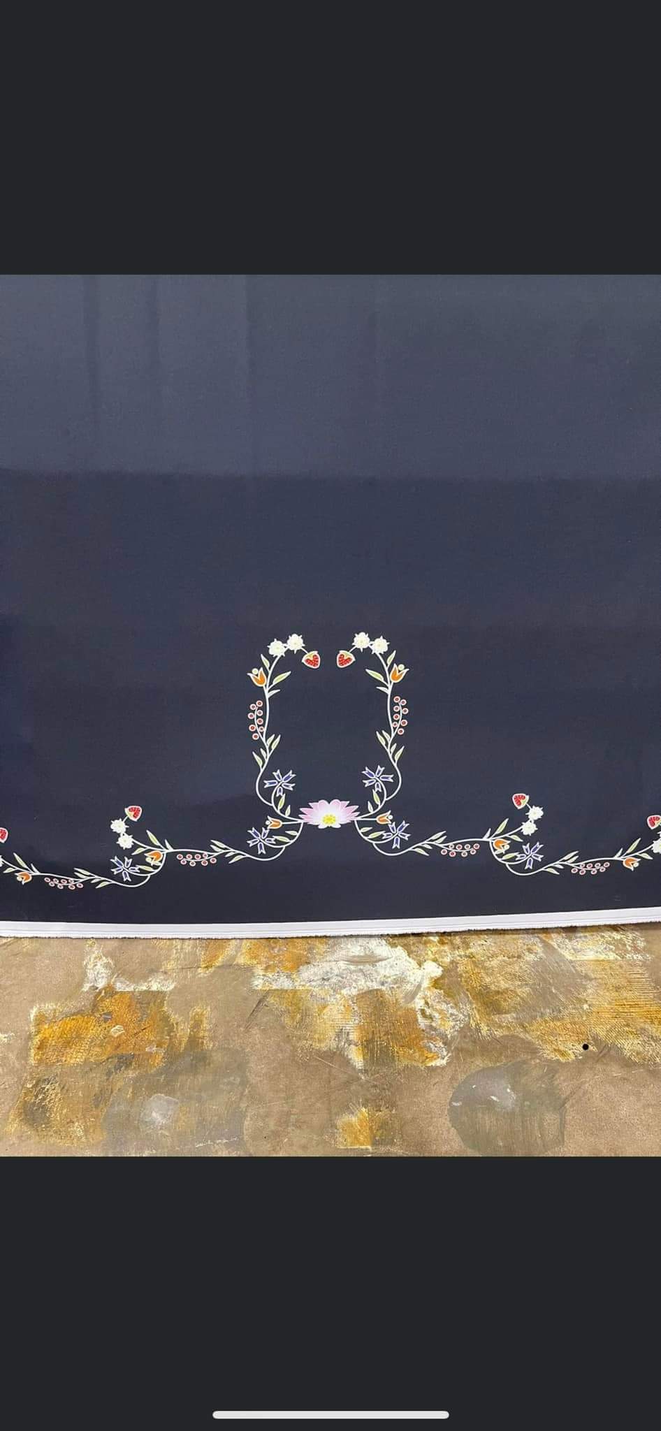 Floral Border with Lotus and Strawberries