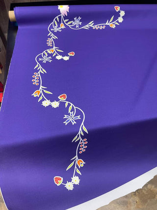 Floral Border with Lotus and Strawberries