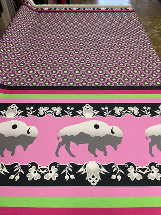 Buffalo Design Fabric by Paula TopSky Houtz