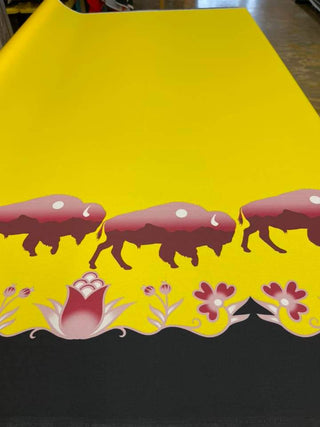 Buffalo Design Fabric by Paula TopSky Houtz