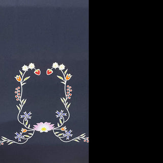Floral Border with Lotus and Strawberries