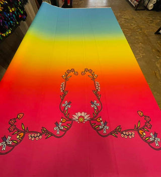 Floral Border with Lotus and Strawberries