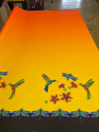 Humming Bird Floral Border
