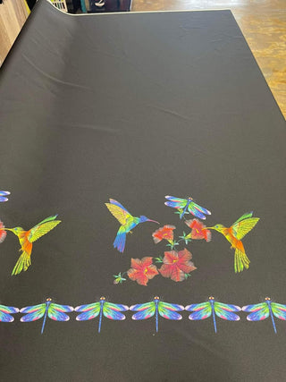 Humming Bird Floral Border