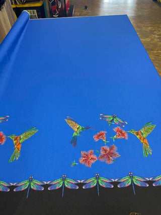 Humming Bird Floral Border