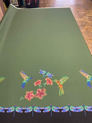 Humming Bird Floral Border
