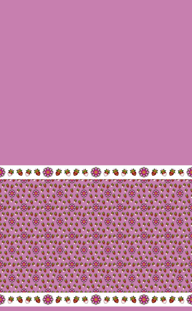 Strawberry Design Fabric by Paula TopSky Houtz
