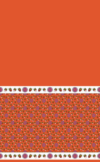 Strawberry Design Fabric by Paula TopSky Houtz