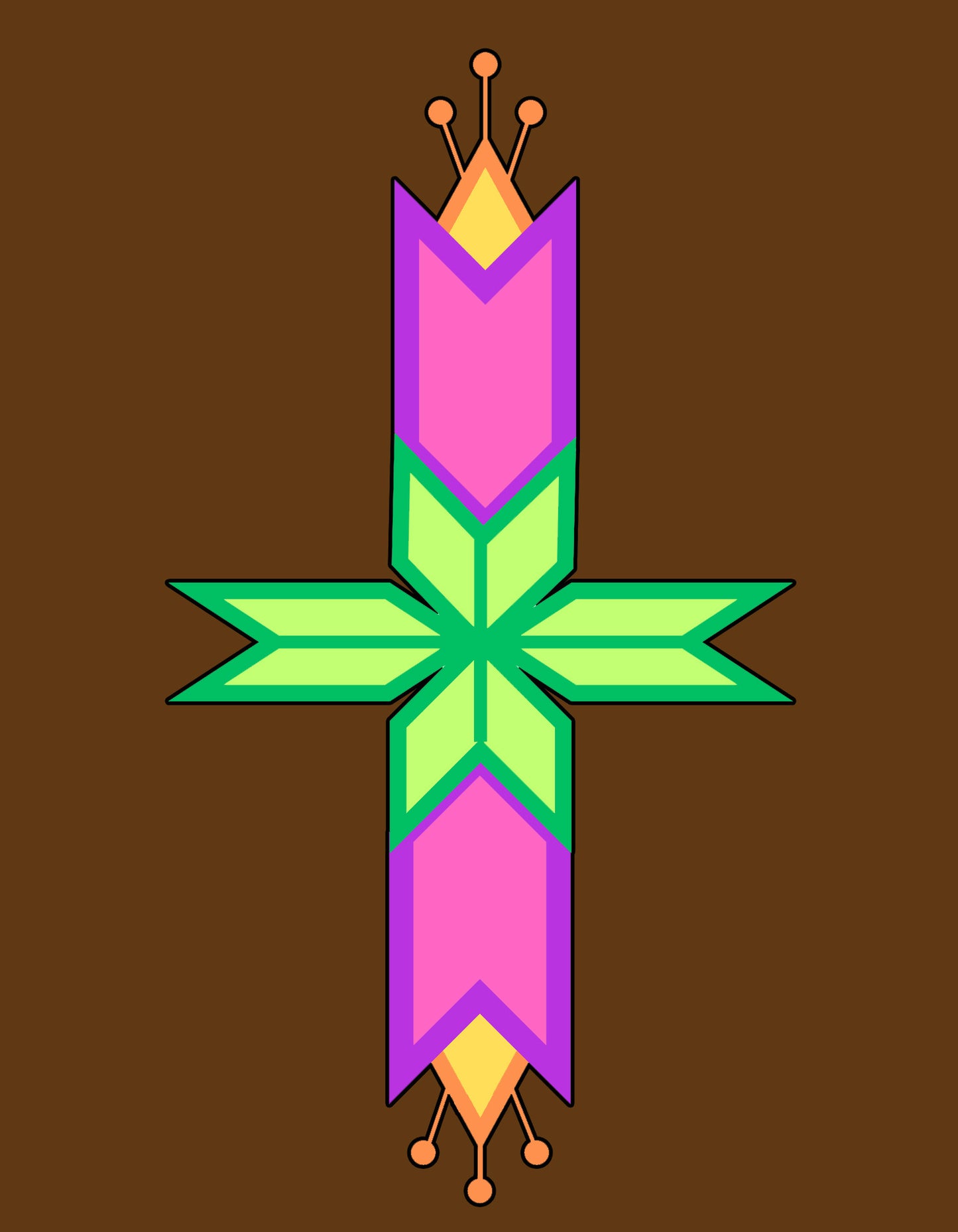 Geometric Floral Design