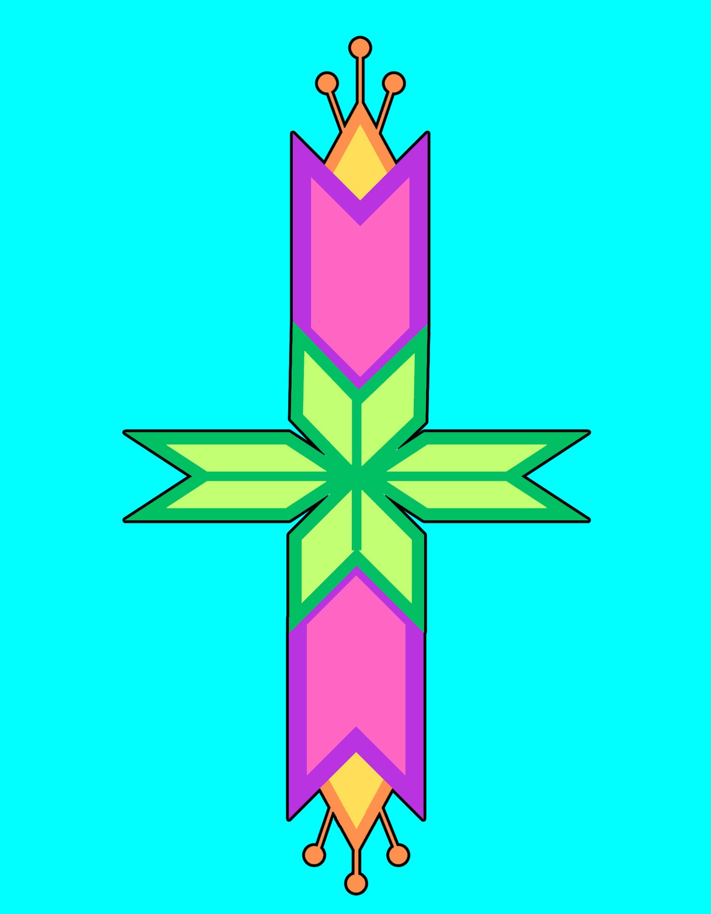 Geometric Floral Design