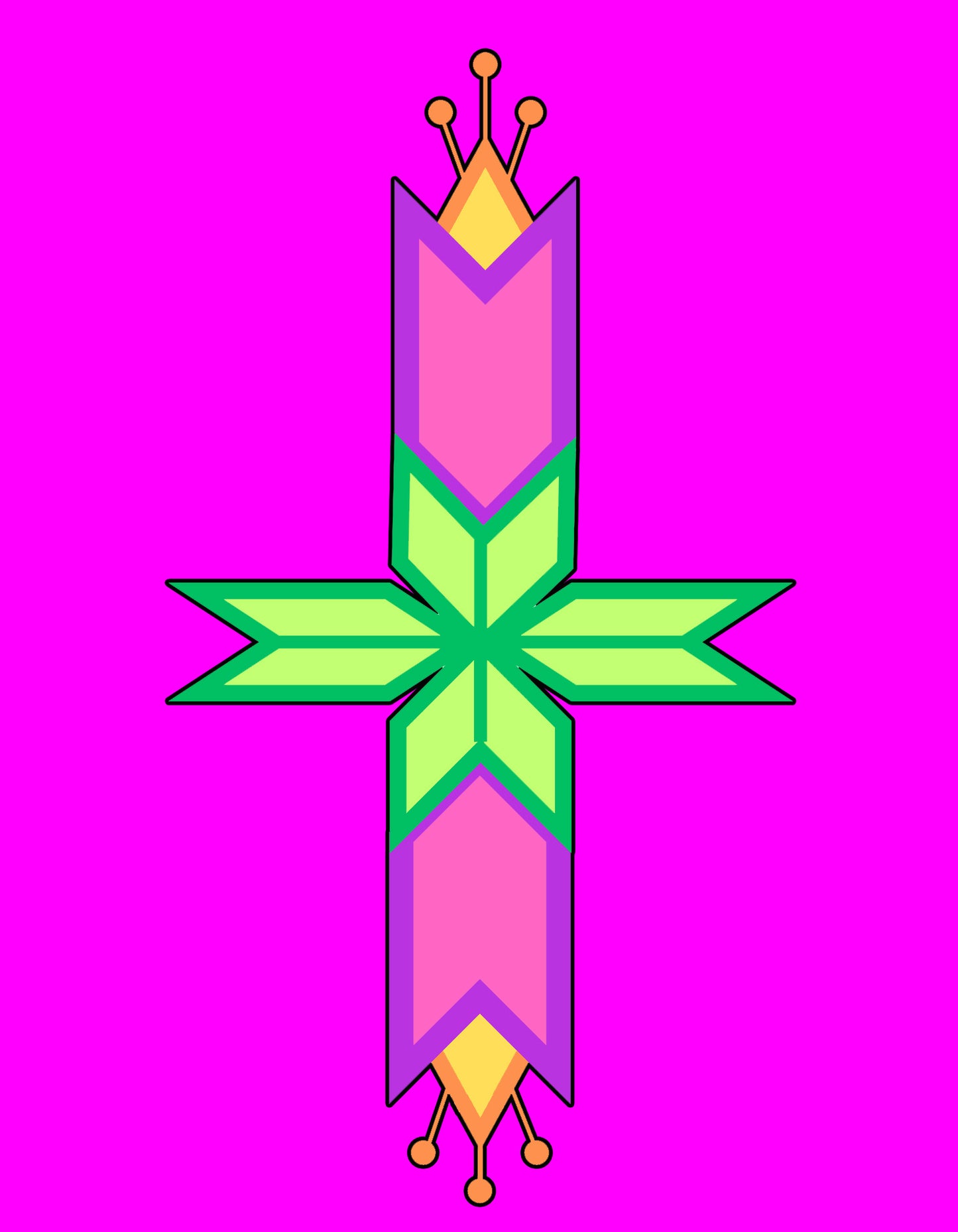 Geometric Floral Design