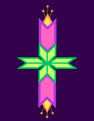Geometric Floral Design