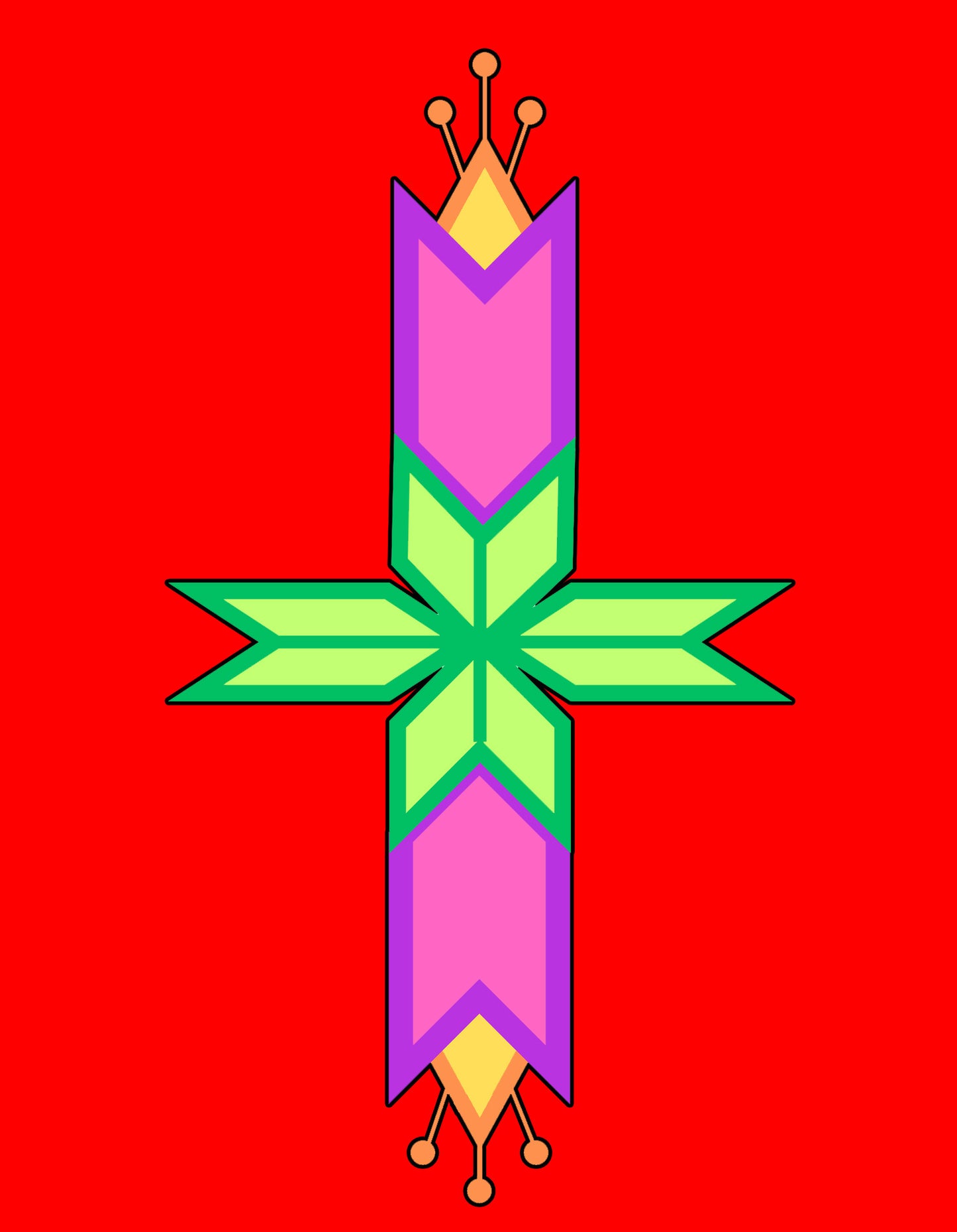 Geometric Floral Design