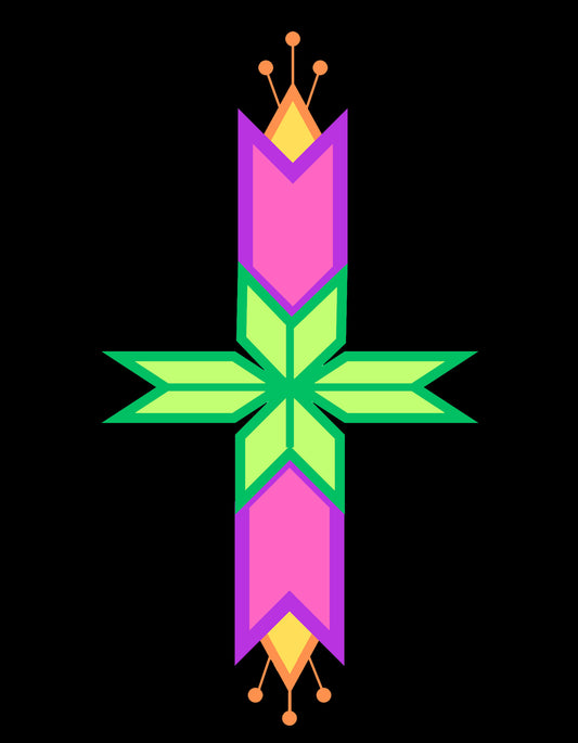 Geometric Floral Design