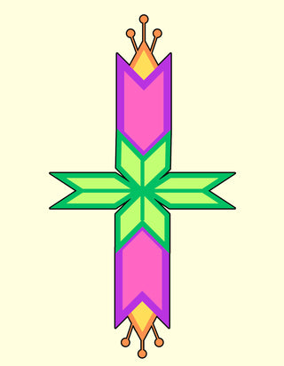 Geometric Floral Design