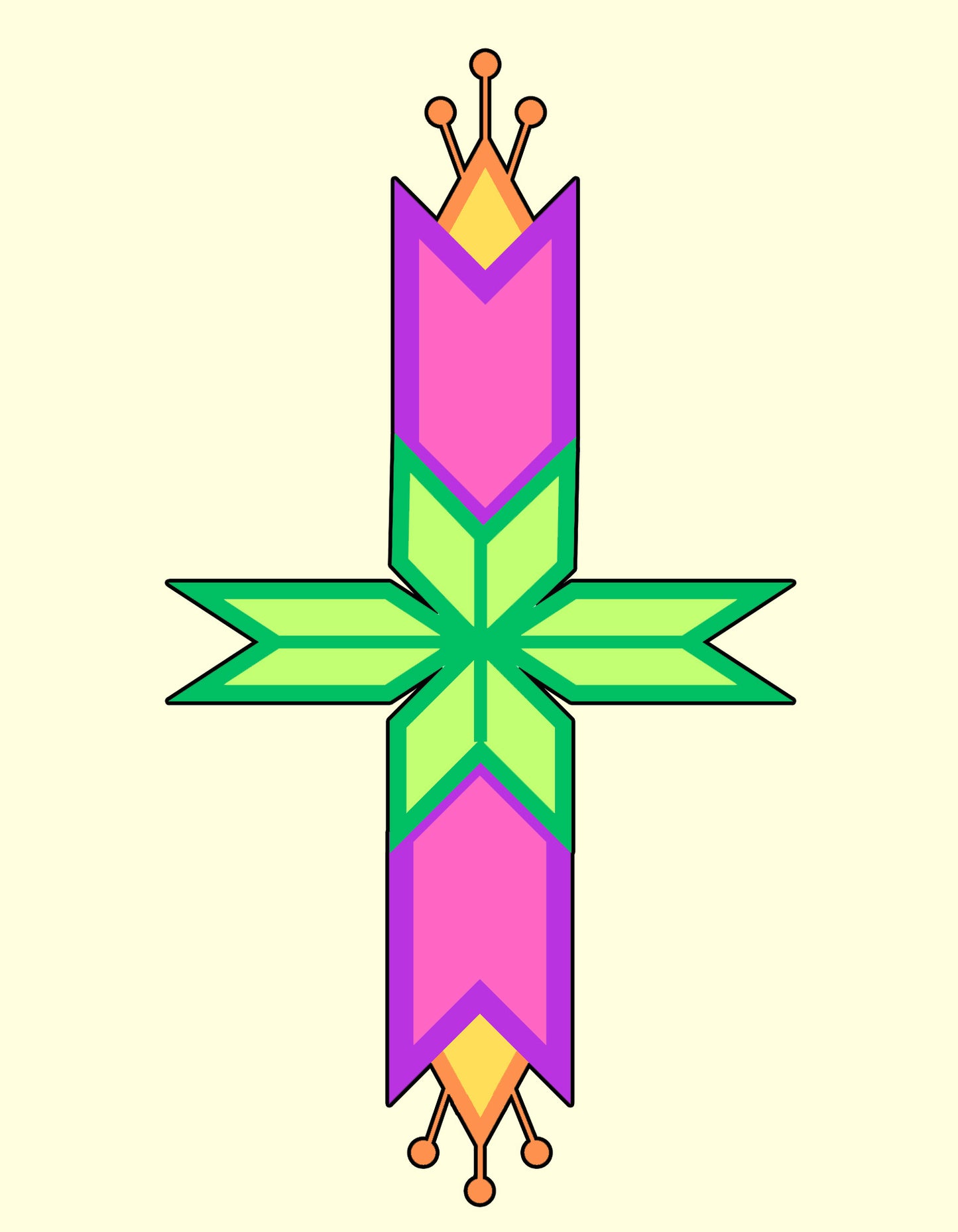 Geometric Floral Design
