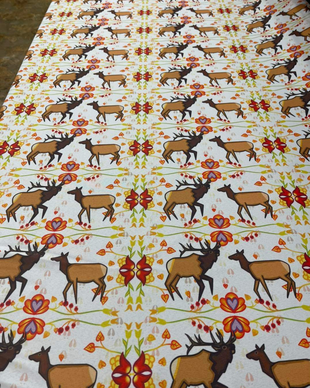 Buck and Doe design Fabric by Paula TopSky Houtz