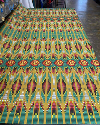 Geometric All over design Fabric by Paula TopSky Houtz