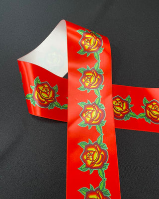Rose design by Paula TopSky Houtz 3" Ribbon