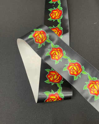 Rose design by Paula TopSky Houtz 3" Ribbon