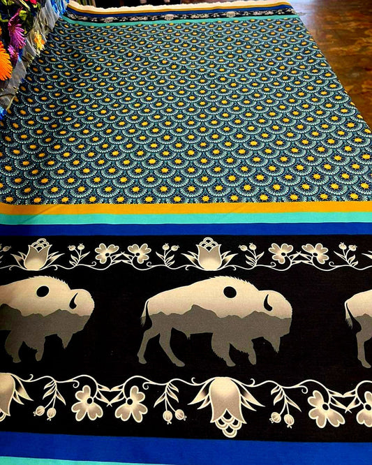 Buffalo Design Fabric by Paula TopSky Houtz