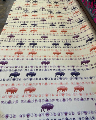 Buffalo Design Fabric by Paula TopSky Houtz