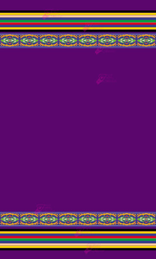 9 Band Purple with Geometric Design