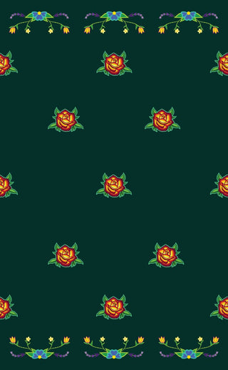 Rose All Over Design Fabric by Paula TopSky Houtz