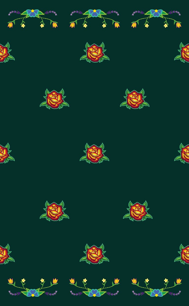 Rose All Over Design Fabric by Paula TopSky Houtz