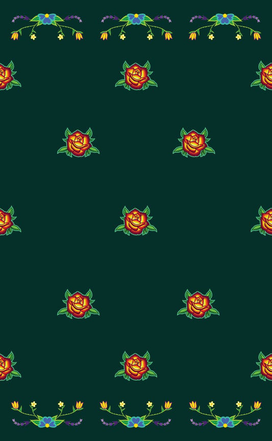 Rose All Over Design Fabric by Paula TopSky Houtz
