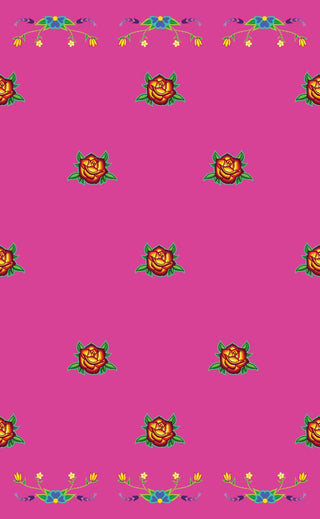 Rose All Over Design Fabric by Paula TopSky Houtz
