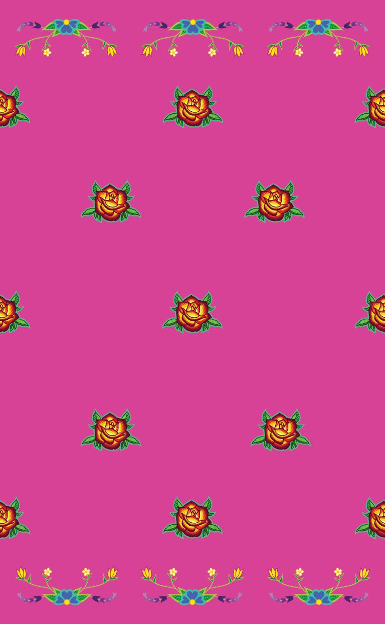Rose All Over Design Fabric by Paula TopSky Houtz