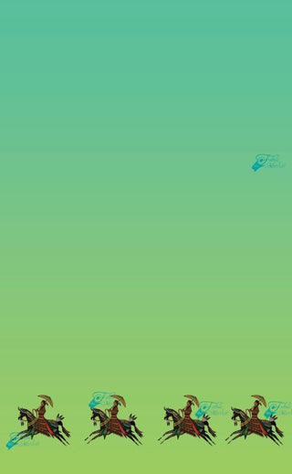 Running Horses Green Gradient