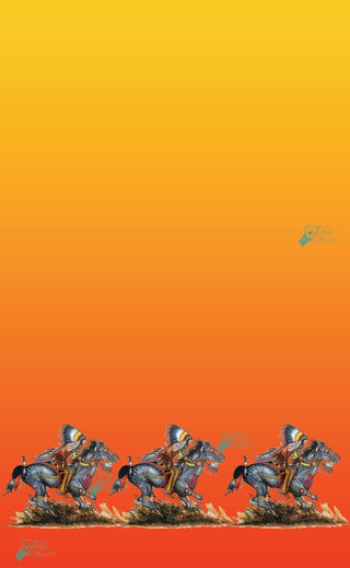 Running Horses Orange Gradient