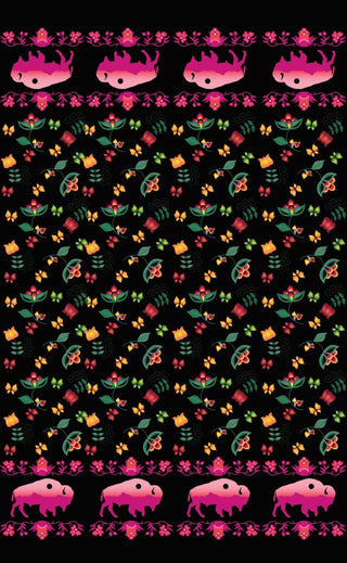 Buffalo Design Fabric by Paula TopSky Houtz