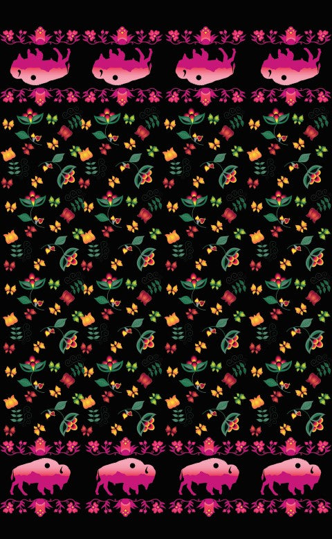 Buffalo Design Fabric by Paula TopSky Houtz