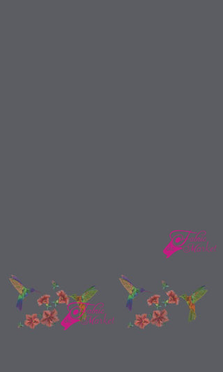 Humming Bird Floral Border
