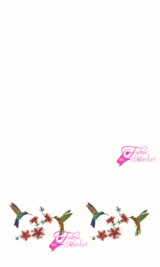 Humming Bird Floral Border